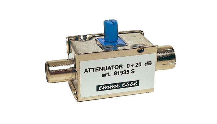 Attenuatore coassiale 0÷20 dB con cc