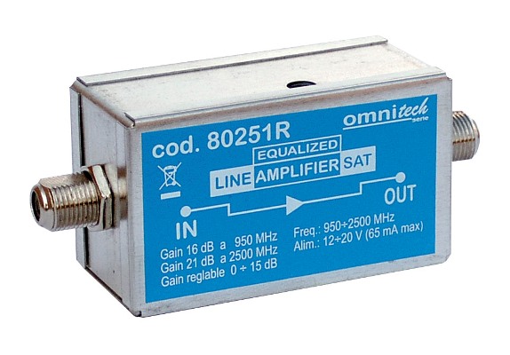 Amplificatori di linea - Amplificatori di lancio SAT-TV ed equalizzati